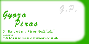 gyozo piros business card